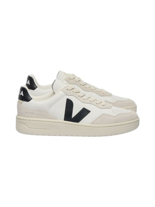 sneakers donna v-90 bianco e nero Veja | VD2021061AWHITE BLACK